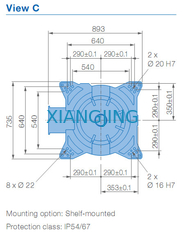 YASKAWA GP165R usou robôs do braço da carga útil 3143mm do braço 165kg do robô