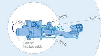 YASKAWA GP165R usou robôs do braço da carga útil 3143mm do braço 165kg do robô