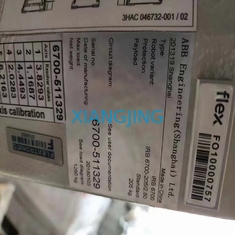 6700-205/2.8 a carga útil usada industrial do robô 205kg de ABB com armário ensina o pendente