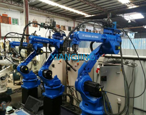 Solução do braço do robô de soldadura da linha central do robô industrial YASKAWA AR2010 6 de segunda mão