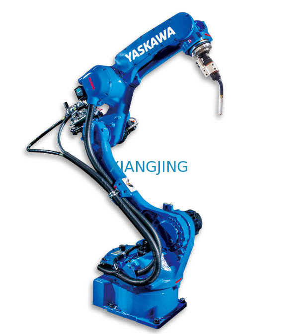 Braço industrial usado do robô de soldadura do arco de 6 linhas centrais de Yaskawa com a tocha de soldadura do Mig